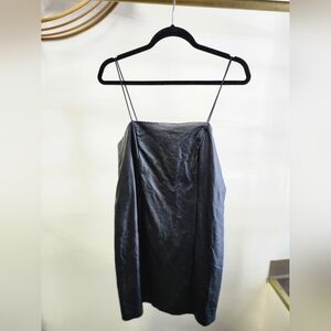 Black Leather Mini Dress